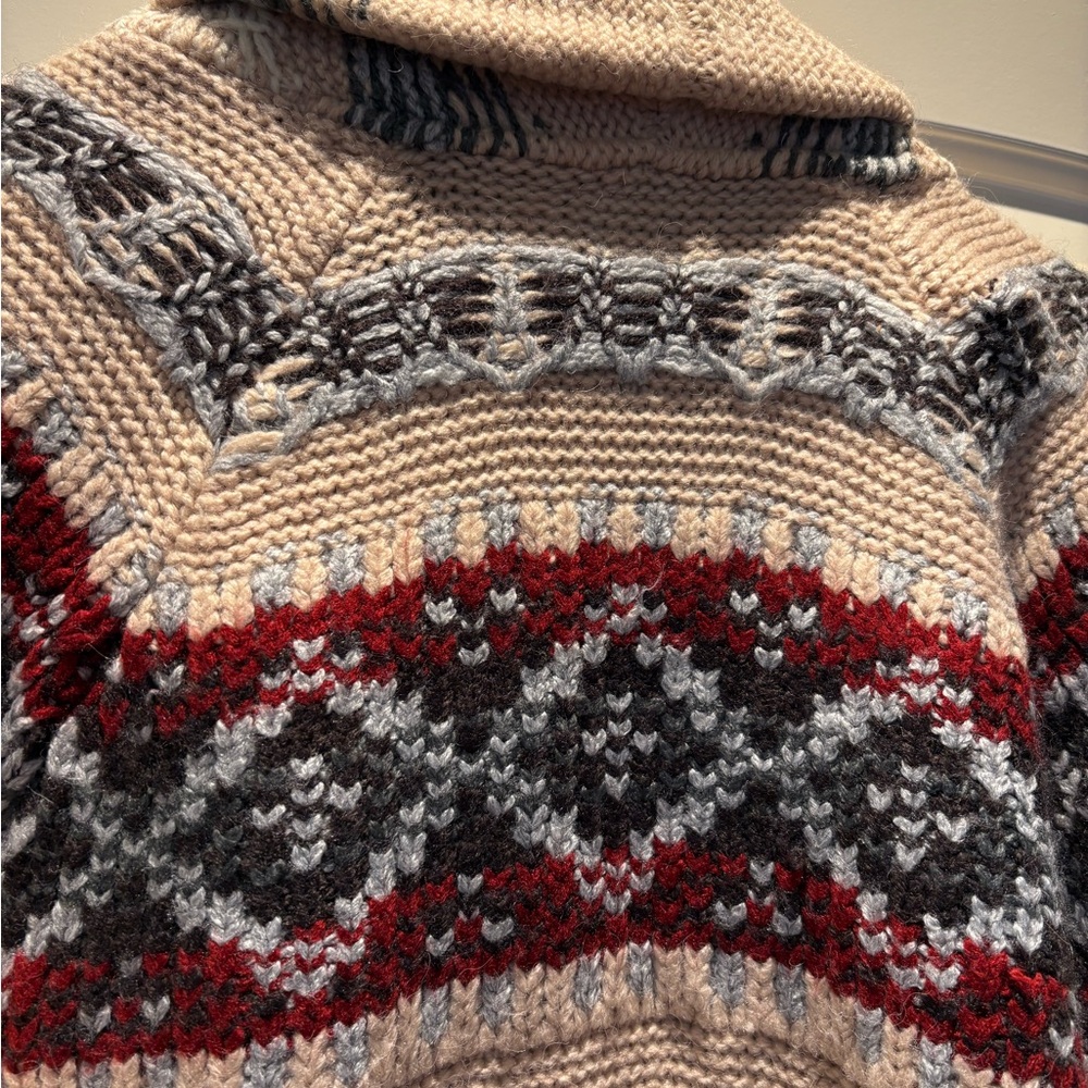 Sundance Multicolor Patterned Sweater Coat - Picture 7 of 9
